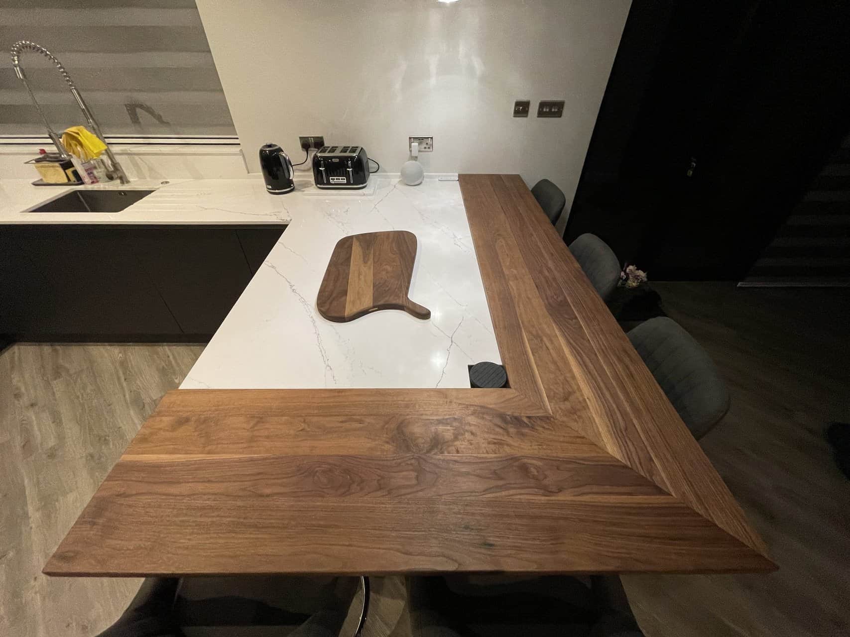 Black American Walnut Wood Worktop