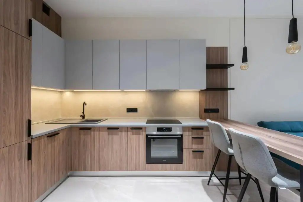 Breakfast Bar Overhangs in a Kitchen