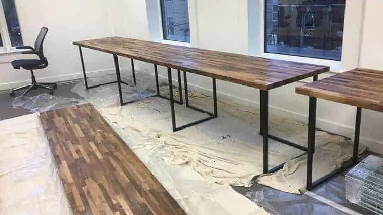 european walnut worktop