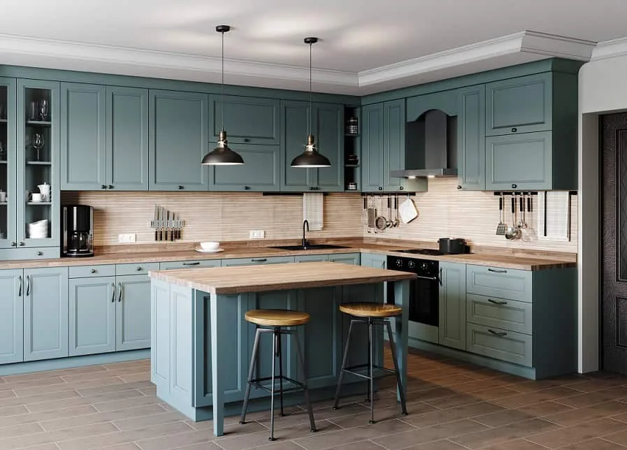 Wood Worktops Bristol - kitchen wood worktops island