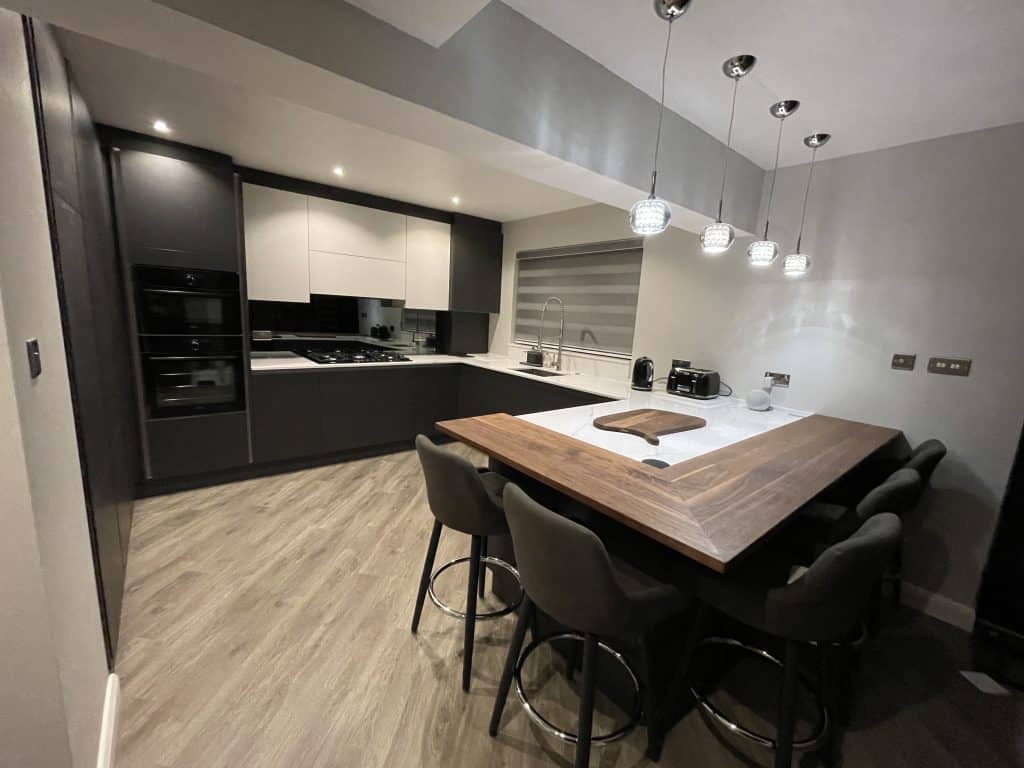 Wood worktops for luxury kitchen