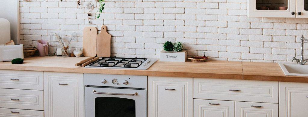 wooden Kitchen Surfaces in a kitchen